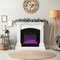 Freestanding Recessed Electric Fireplace 5000 BTU 3 Flame Colors Black